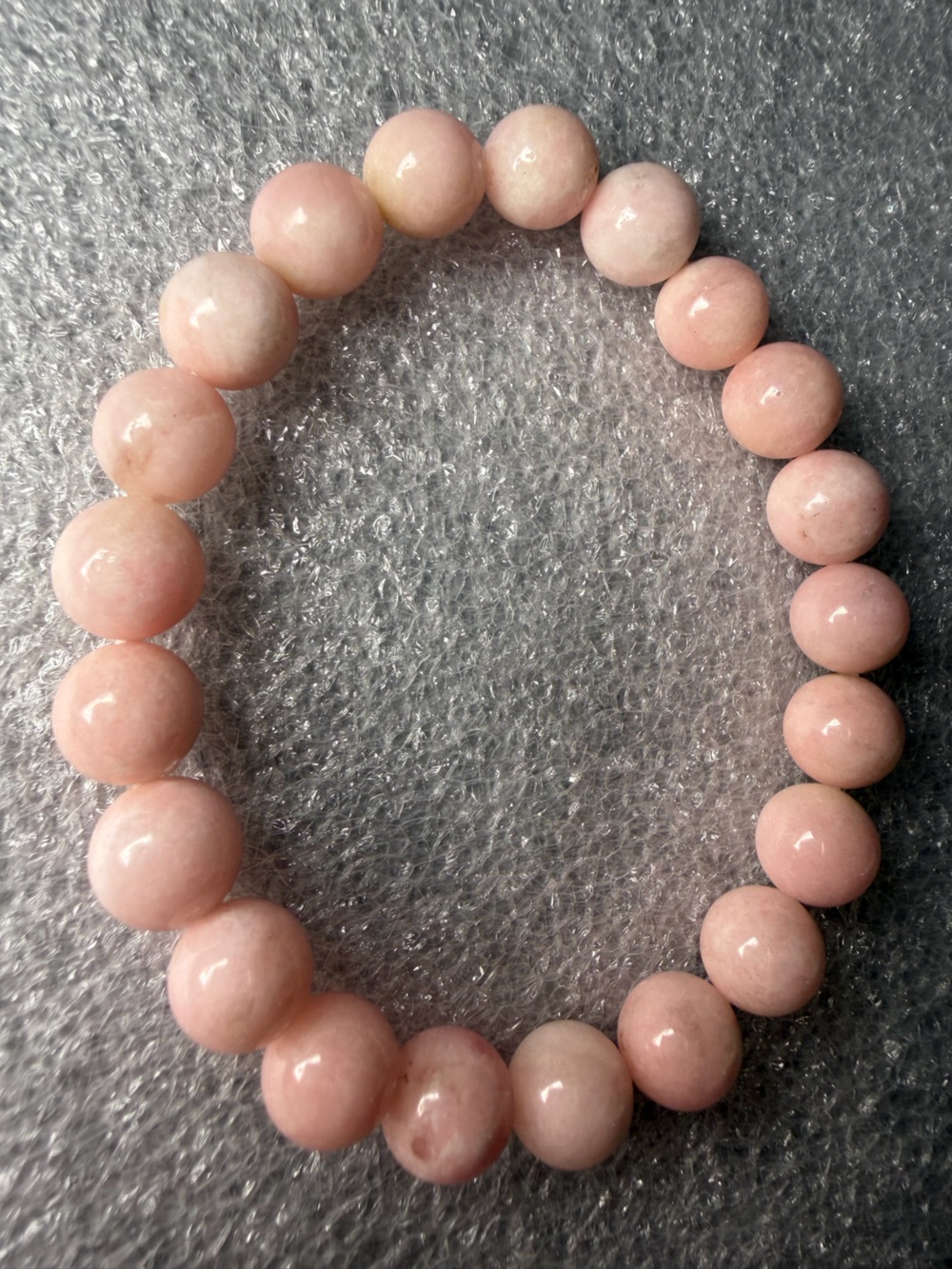 Gorgeous 9MM Baby Pink Zoisite Natural Crystal Bracelet